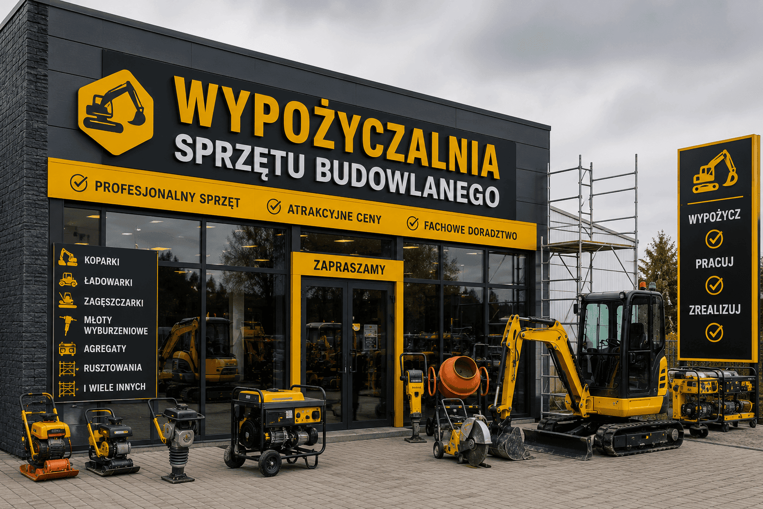 wypożyczalnia sprzętu budowlanego