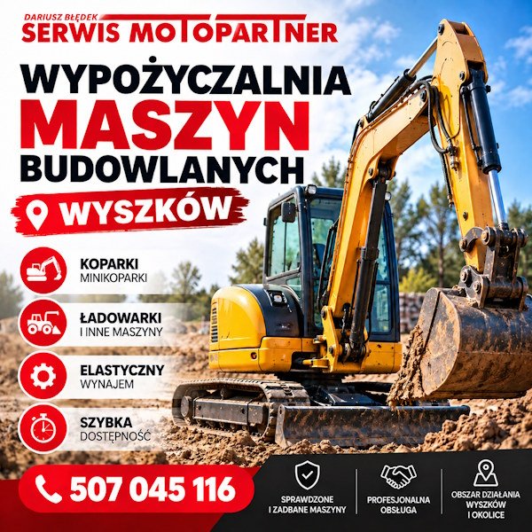 wynajem sprzętu budowlanego wyszków